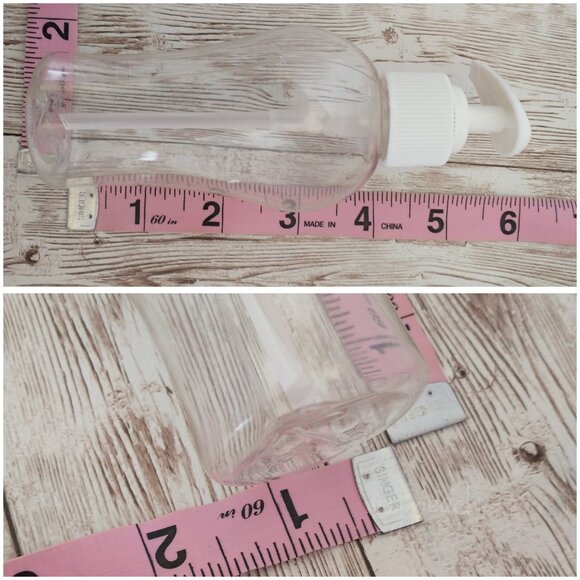 4oz Pump Dispensers 3 Pack Clear Plastic Bottles, White Cap/Pump, Lotion Soap - Picture 4 of 8